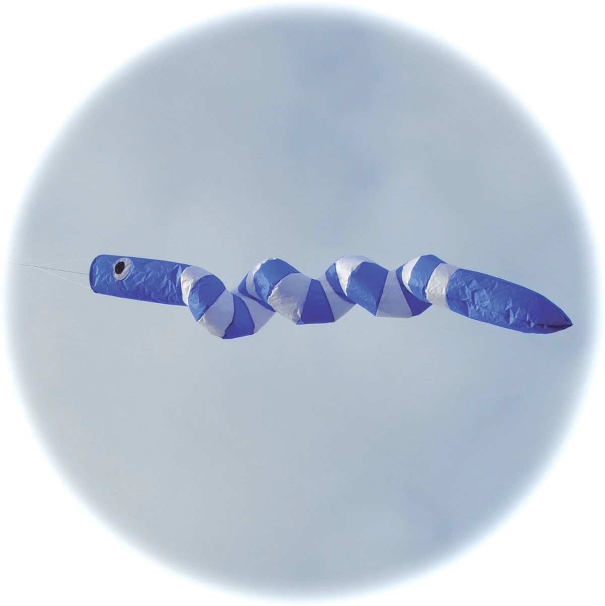 Snake Spinner Windsock Blue And White 3 Snake Spinner Windsock Blue And White