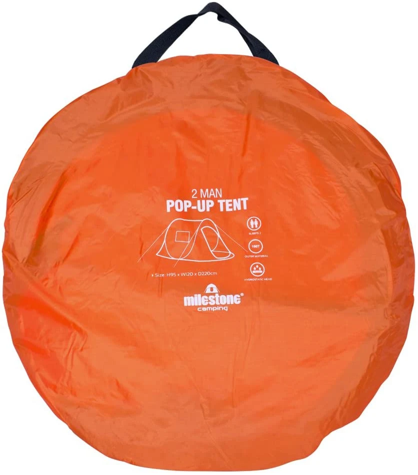 Milestone 2 Person Festival Pop Up Tent 4 Milestone 2 Person Festival Pop Up Tent - Image 2