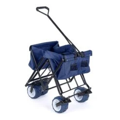 Yello Folding Beach Trolley -Vango || Kampa || Outwell Sales Store BGG1675 yello foldable trolley blue detail 04 copy