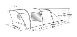 Easy Camp Palmdale 400 4-Berth Tent -Vango || Kampa || Outwell Sales Store EZCP120368OD
