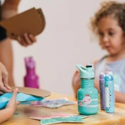 Klean Kanteen Kid Classic Sport Bottle 355ml - Jelly Fish -Vango || Kampa || Outwell Sales Store K12CPPS JF Jellyfish graphic bottle lifestyle e5fbce63 2c54 4a9c a2ce 44ce2fc2a67a