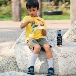 Klean Kanteen Insulated Kid Classic (355ml) - Paper Dinos -Vango || Kampa || Outwell Sales Store K12KVCPPS PD boys waterbottle airplane raphics lifestyle cb5b35e7 209a 4684 a4aa 3c3976f20b3e