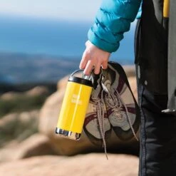 Klean Kanteen Insulated TK Wide With Café Cap 355ml - Brushed Steel 10 Klean Kanteen Insulated TK Wide With Café Cap 355ml - Brushed Steel -Vango || Kampa || Outwell Sales Store K12TKWPCC BC hand rocks lifestyle e1537579 685c 41b5 ab6e 47182ddd9812