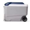 Igloo Maxcold 40 Roller Cool Box - Grey / Blue -Vango || Kampa || Outwell Sales Store Koelbox Igloo Maxcold 40 Roller Grey