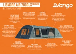 Vango Lismore Air 700DLX Tent Package -Vango || Kampa || Outwell Sales Store Lismore Air 700DLX Package