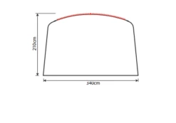 Outdoor Revolution Airedale 5.0s Sun Canopy -Vango || Kampa || Outwell Sales Store airedale 5s sun canopy drawing 3