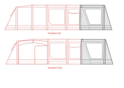Outdoor Revolution Airedale 6S /6SE Front Porch Extension -Vango || Kampa || Outwell Sales Store airedale 6s se front porch extension fp 3