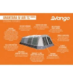 Vango Anantara IV Air TC 650XL Tent -Vango || Kampa || Outwell Sales Store anantara iv air tc 650xl 3