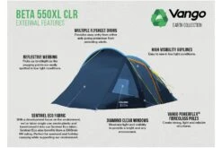Vango Beta 550XL CLR XL Tent -Vango || Kampa || Outwell Sales Store beta 550xl clr 1