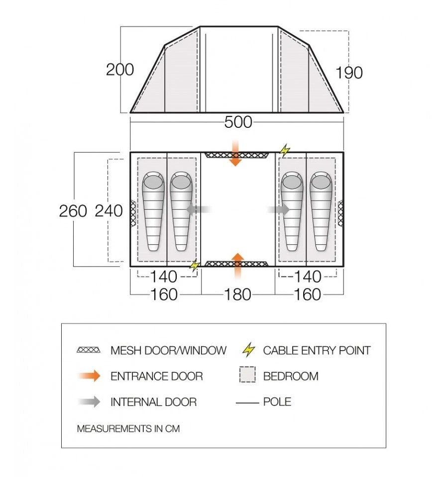 Vango Castlewood 400 Tent Package 4 Vango Castlewood 400 Tent Package - Image 2