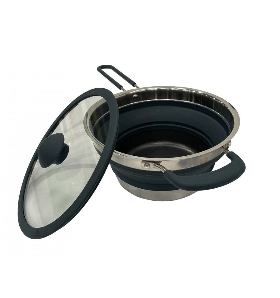Vango Cuisine 1.5L Non-Stick Pot - Deep Grey 4 Vango Cuisine 1.5L Non-Stick Pot - Deep Grey - Image 2