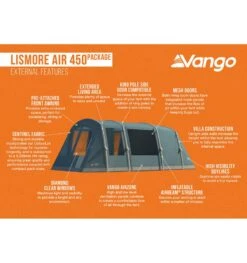 Vango Lismore Air 450 Tent Package -Vango || Kampa || Outwell Sales Store lismore air 450 package 3