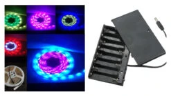 5M Flag Pole Pre-Set Digital Led Dream Lights Strip -Vango || Kampa || Outwell Sales Store pole light battery